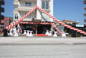 Zincir Balon Süsleme İzmir Organizasyon Açılış Organizasyonu