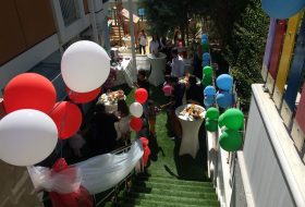 Mini Haus Açılış Organizasyonu Balon Süsleme