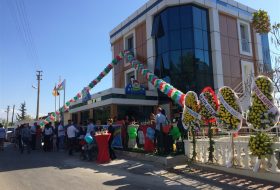 Zincir Balon Süsleme Mini Haus Açılış Organizasyonu